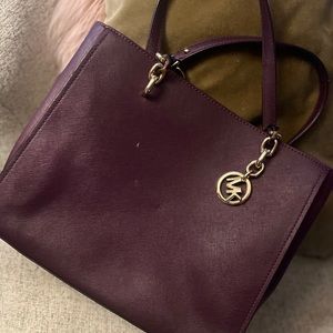 Plum Michael Kors medium size purse